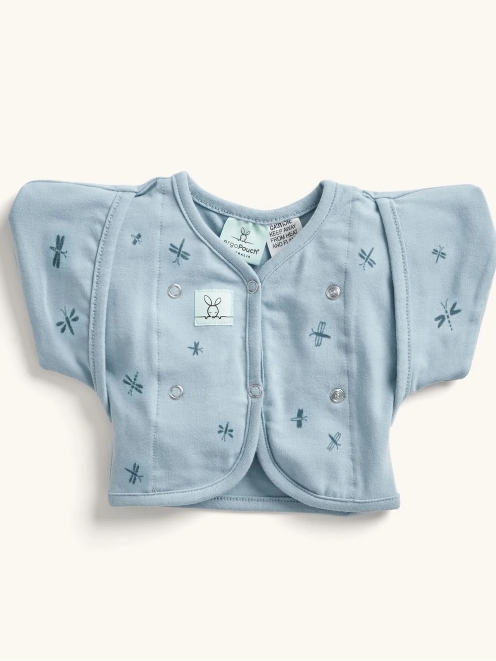 ERGOPOUCH Butterfly Cardi blue dragonfly print